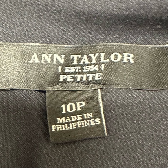 Ann Taylor Black Mini Skirt Sz 10 P Lined - Picture 6 of 7